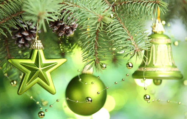 Картинка звезды, украшения, елка, Новый год, new year, stars, merry christmas, Счастливого Рождества