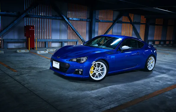 Картинка Subaru, Blue, BRZ, Wheels, Whie