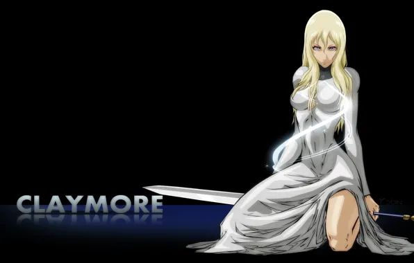 Девушка, меч, аниме, манга, Claymore, Яги Норихиро, Flora