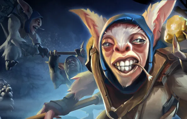 Золото, арт, Dota 2, Meepo, Geomancer