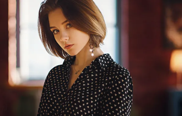 Девушка, Фото, Взгляд, Модель, Girl, Волосы, Глаза, Шатенка