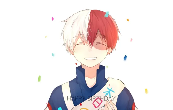 Улыбка, парень, Моя геройская академия, Todoroki Shouto, My Hero Academia, Boku No Hero Academia, Тодороки …