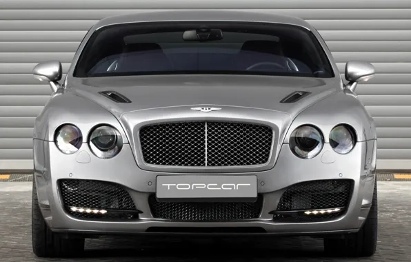 Bentley, Topcar, grey, tuning, 2009, front, bullet, continental gt