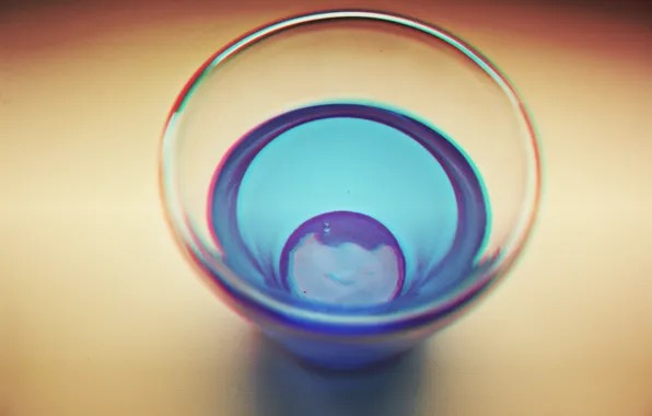 Вода, синий, капля, минимализм, minimalism, blue, drop, water
