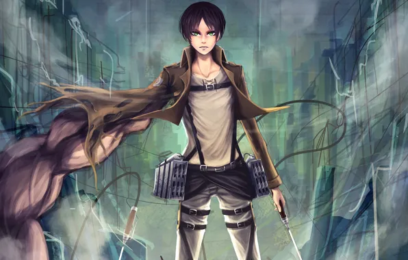 Anime, boy, asian, manga, japanese, asiatic, seifuku, Shingeki no Kyojin