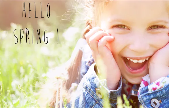 Girl, smile, oops, Spring, information