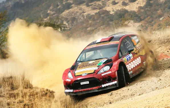 Ford, Пыль, WRC, Rally, Fiesta