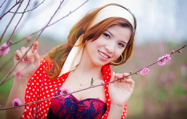 Взгляд, девушка, фон