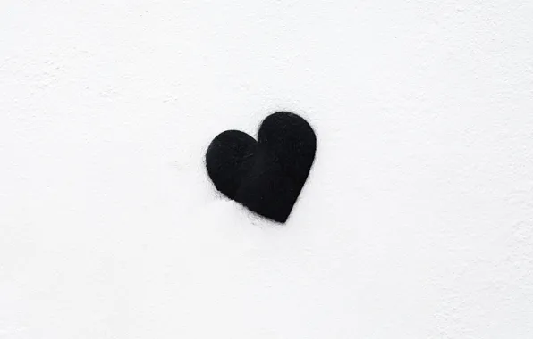 Картинка фон, чёрный, сердце, минимализм, black, minimalism, heart, background