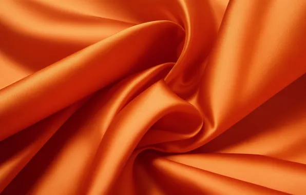 Оранжевый, фон, обои, wallpaper, background, orange, satin fabric, атласная ткань