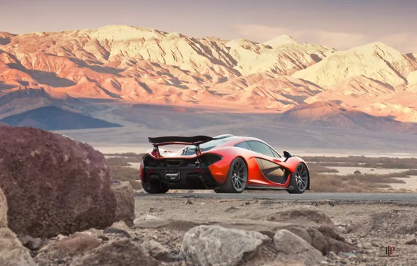 Картинка McLaren, Orange, Death, Sand, Supercar, Valley, Hypercar, Exotic