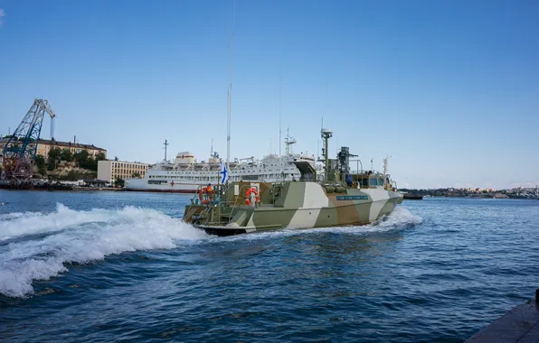 Черное море, раптор, патрульный катер