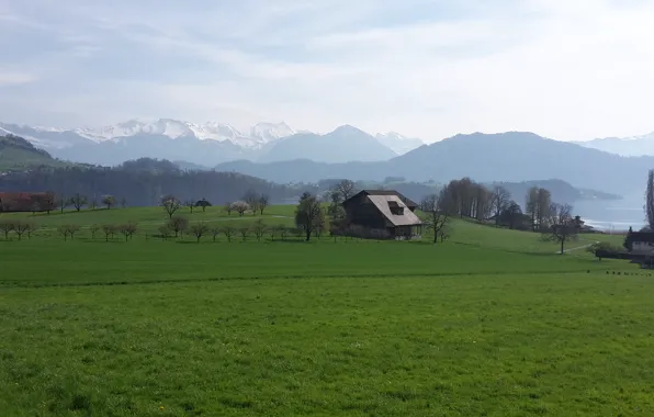 Switzerland, lake Lucern, canton Lucern