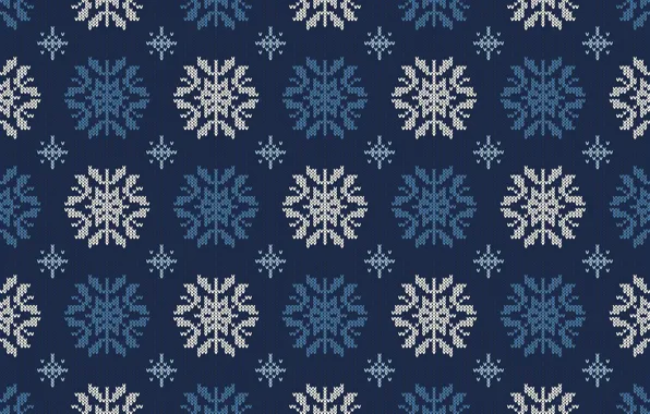 Зима, снежинки, фон, узор, christmas, winter, background, pattern