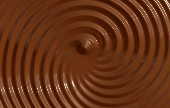 Картинка круги, шоколад, текстура, коричневый фон, жидкий