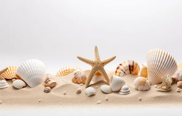 Песок, пляж, фон, ракушки, beach, texture, background, sand