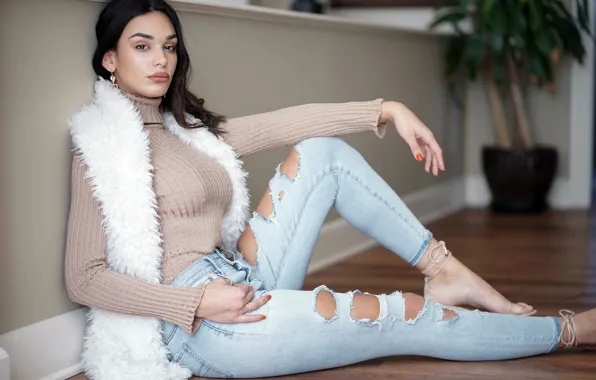 Картинка девушка, поза, фон