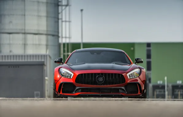 Mercedes-Benz, вид спереди, AMG, 2018, Prior Design, GT S, PD700GTR