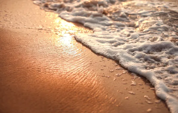 Картинка песок, пляж, пена
