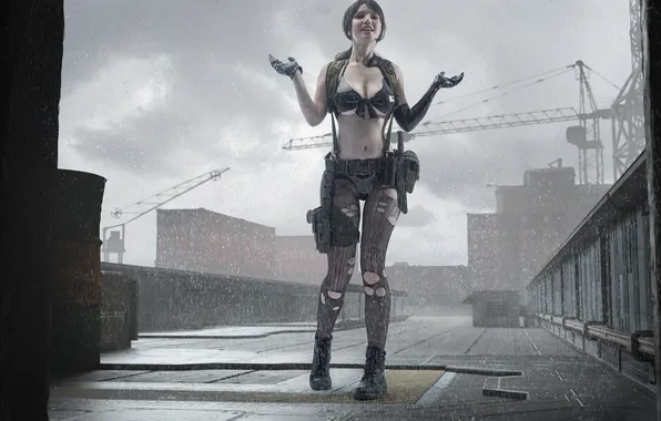 Картинка girl, rain, cosplay, cute