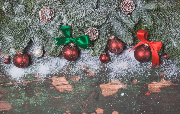 Картинка шары, Новый Год, Рождество, wood, merry christmas, decoration, xmas, fir tree