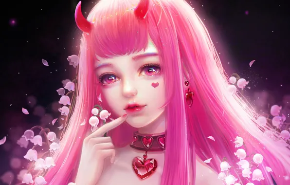 Девушка, ландыши, Darling in the FranXX, Zero Two