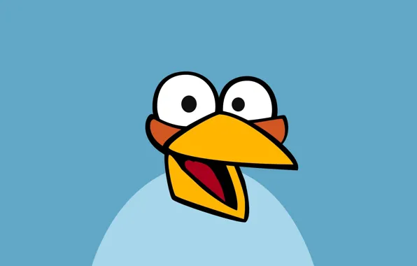 Картинка минимализм, Angry Birds, Злые Птички