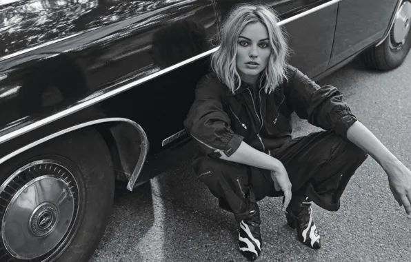 Авто, актриса, блондинка, margot robbie, марго робби