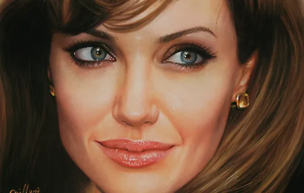 Картинка лицо, актриса, Angelina Jolie, Анжелина Джоли