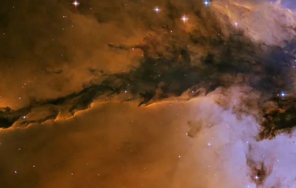 Картинка космос, звезды, вселенная, M16, звёздное скопление, Объект Мессье 16, Туманность Орёл, The Eagle Nebula