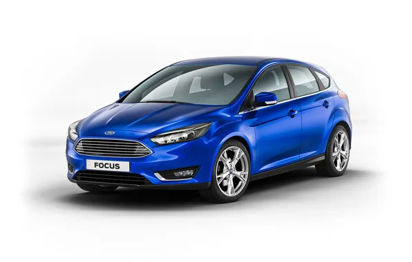 Синий, фон, Ford, Focus, 2014, форд. фокус