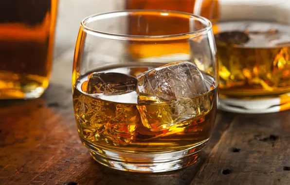 Лед, кубики, бокал, ice, напиток, виски, drink, alcohol