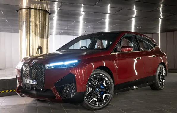 BMW, Light, Red, Front, Side, Sport, Parking, BMW iX