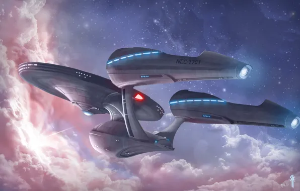Звёзды, летательный аппарат, USS Enterprise