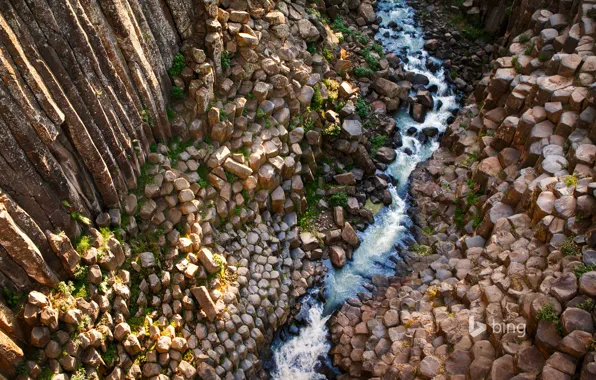 Река, камни, скалы, Мексика, ущелье, Идальго, Huasca de Ocampo