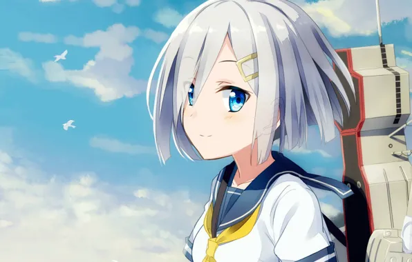 Kawaii, game, sky, weapon, anime, cloud, bishojo, moe