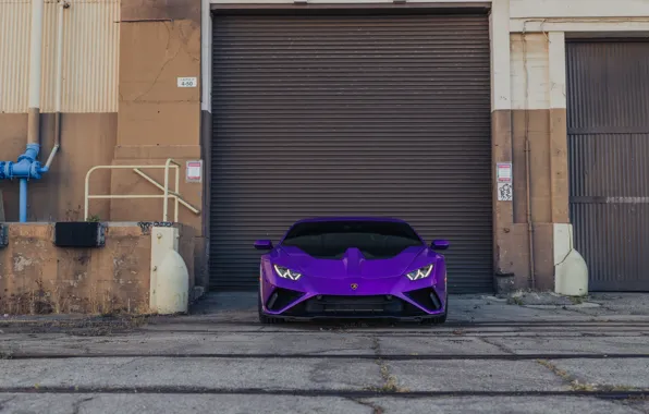 Картинка Lamborghini, Purple, Face, VAG, Huracan, Sight