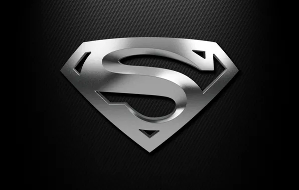 Картинка silver, superman, shield, gray, balck