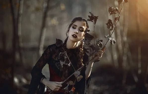 Девушка, природа, Mar Kalina