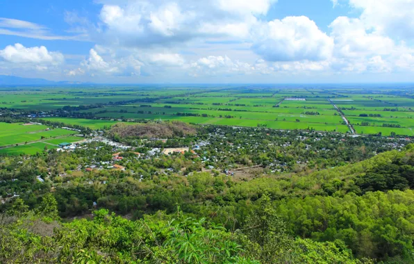 Green, sky, vietnam, moutain, angiang, thoaison, oceo