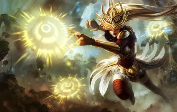 Girl, Fantasy, Art, League of Legends, Ice, Illustration, LoL, Game Art