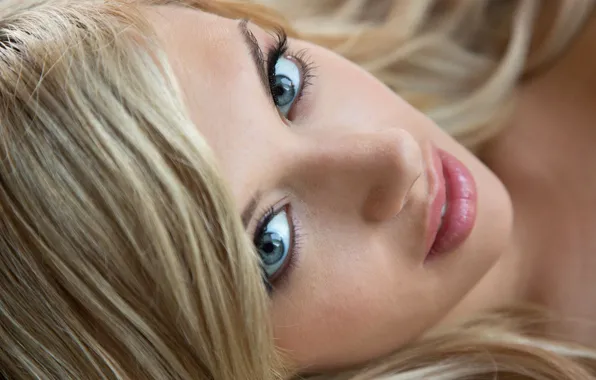 Картинка лицо, модель, блондинка, Emma Mae