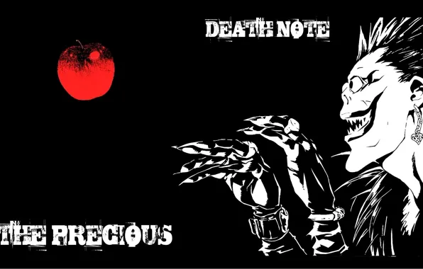 Монстр, зубы, экстаз, когти, Death note, Ryuk, бог смерти, физиономия