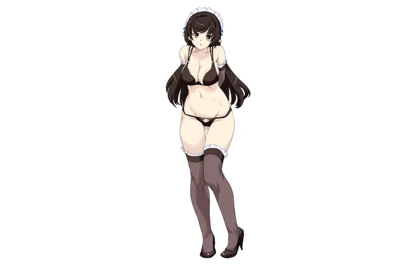 Girl, sexy, lingerie, pantsu, bra, cleavage, panties, thighhighs