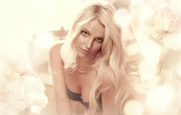 Поза, блондинка, певица, Britney Spears, Бритни Спирс