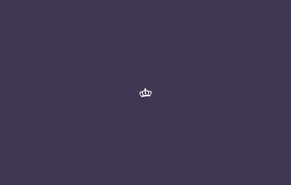Фиолетовый, минимализм, корона