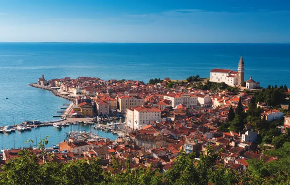 Море, Словения, Ядран, Пирань