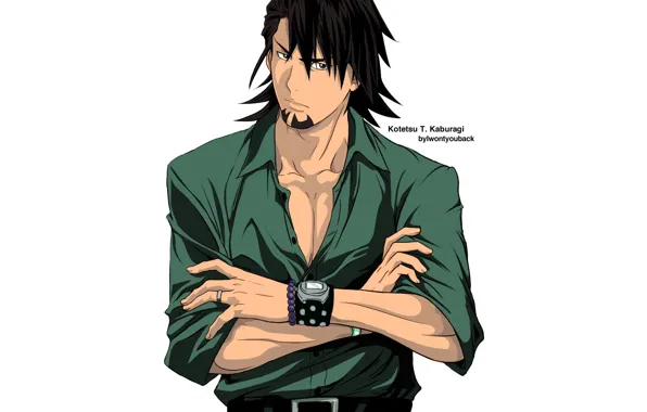 Аниме, арт, парень, Котецу, tiger &amp; bunny