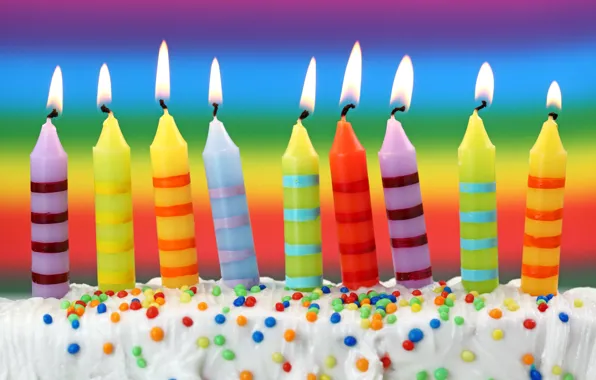 Картинка свечи, торт, cake, sweet, decoration, Happy, День Рождения, Birthday