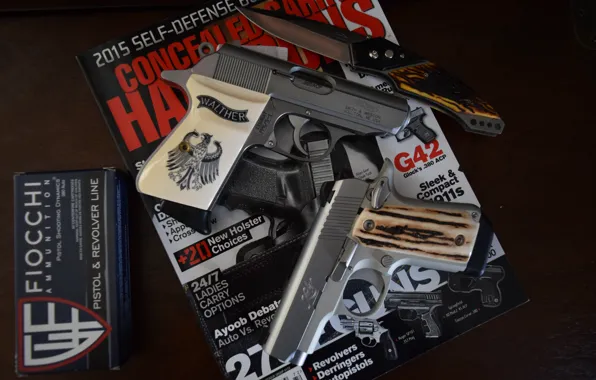 Картинка оружие, журнал, Walther, Kimber